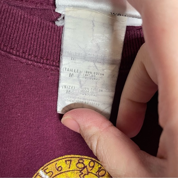 Vintage Disney Twilight Zone Tower Of Terror Mickey Mouse tshirt medium burgundy - Picture 6 of 7